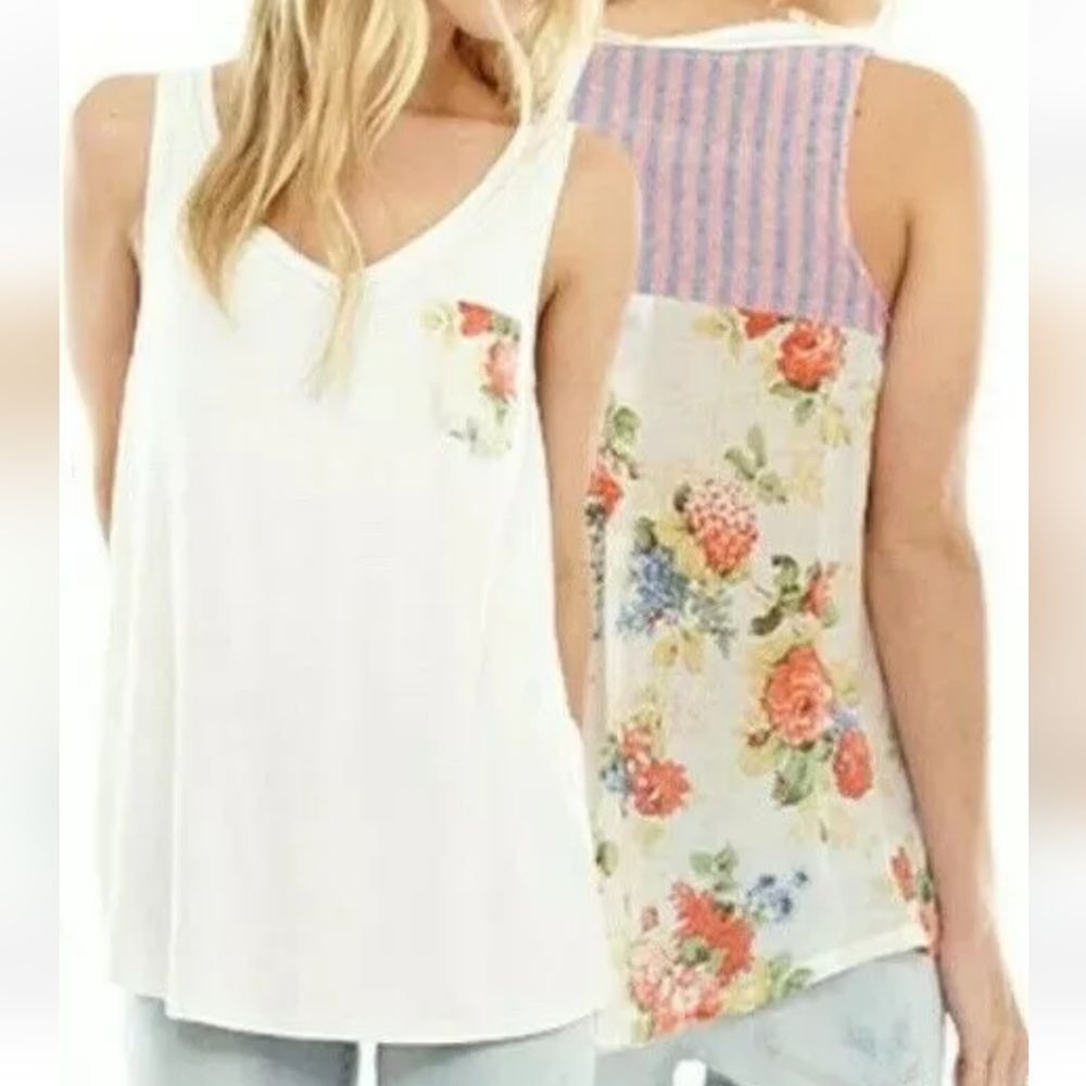Aratta Silent Journey Anthropologie Sun Ray Tank Top Size S